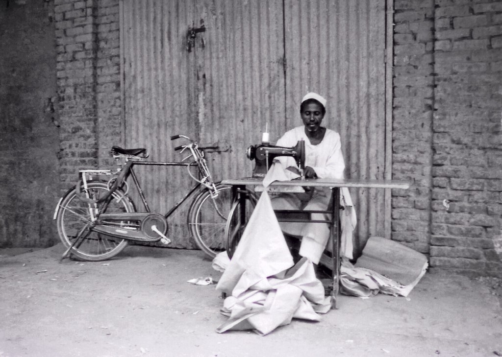 Khartoum souk - tailoring the Sudanese cotton